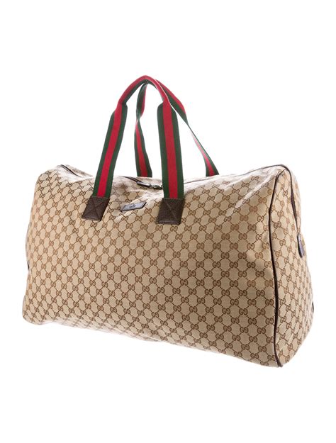 gucci weekender bag small|Gucci duffle bag with wheels.